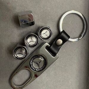 Mercedes-benz Men's Black and Silver Accessory